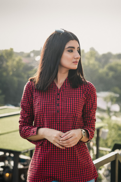 Red Chequered Shirt