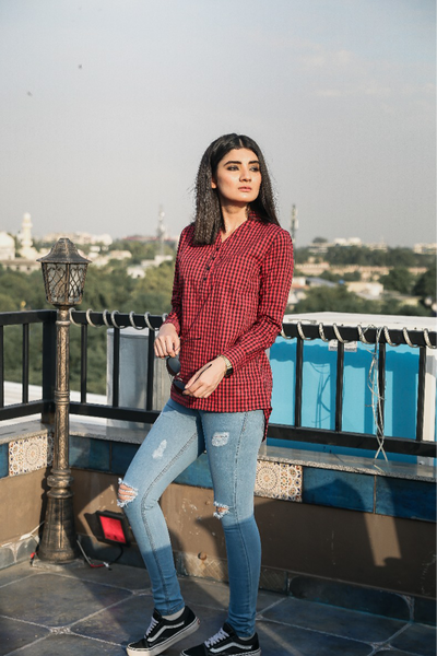 Red Chequered Shirt