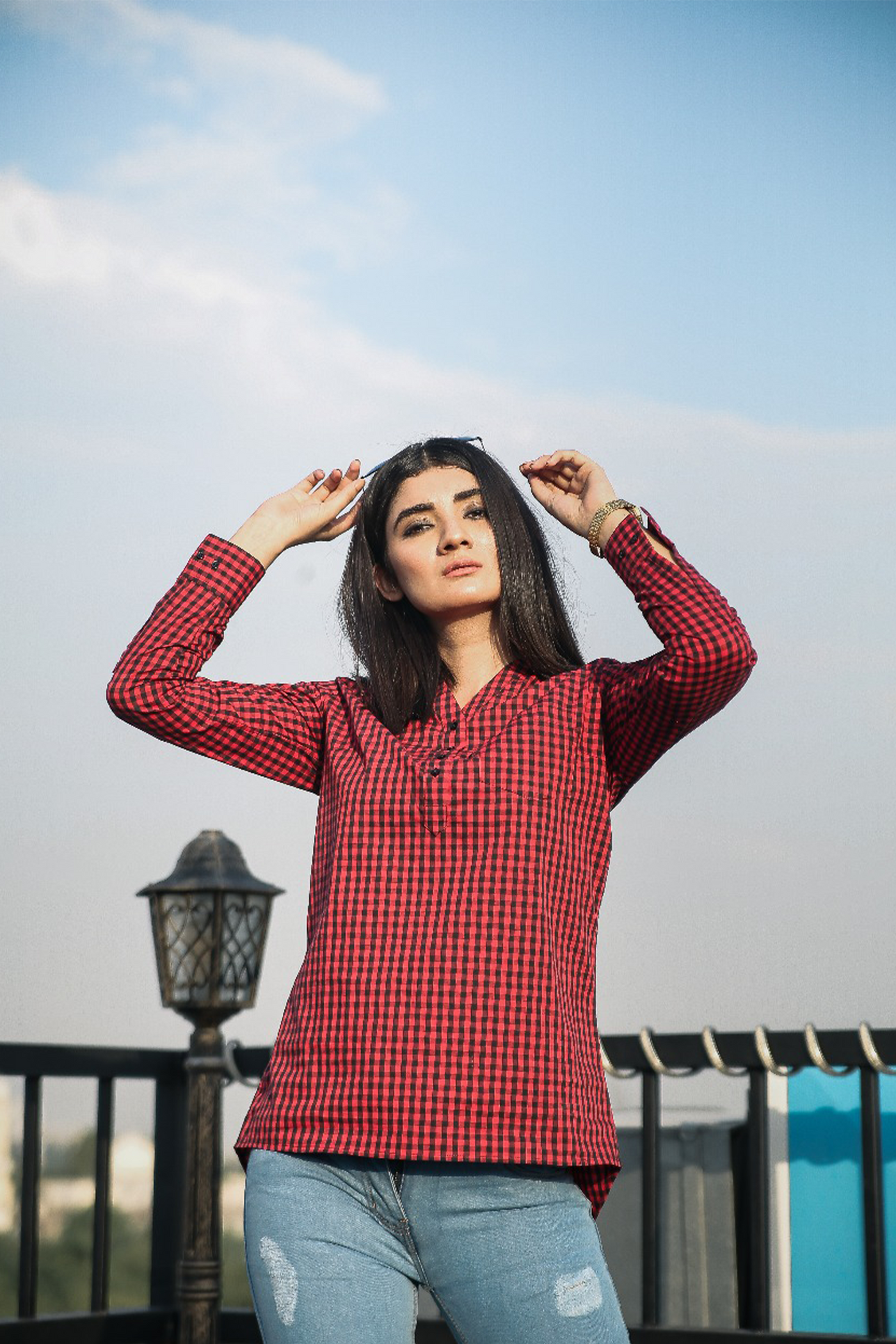 Red Chequered Shirt