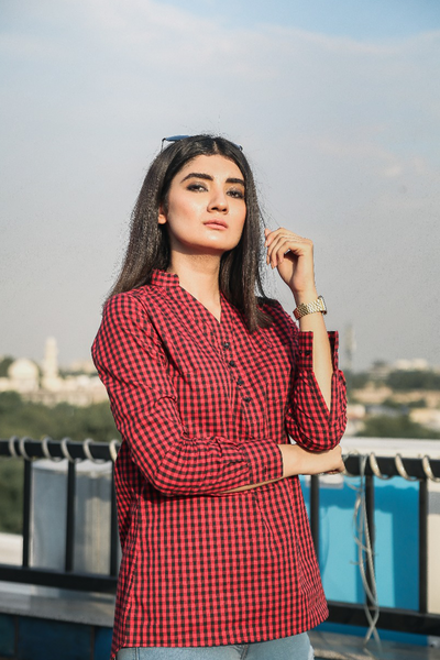 Red Chequered Shirt