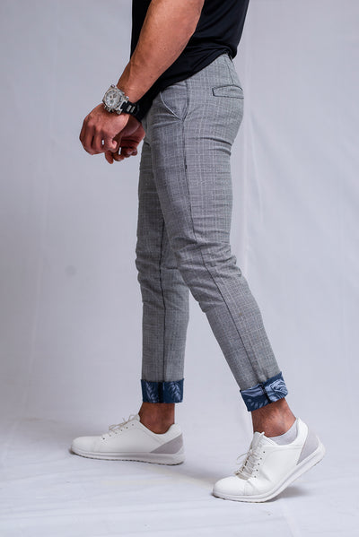 Chequered Chinos