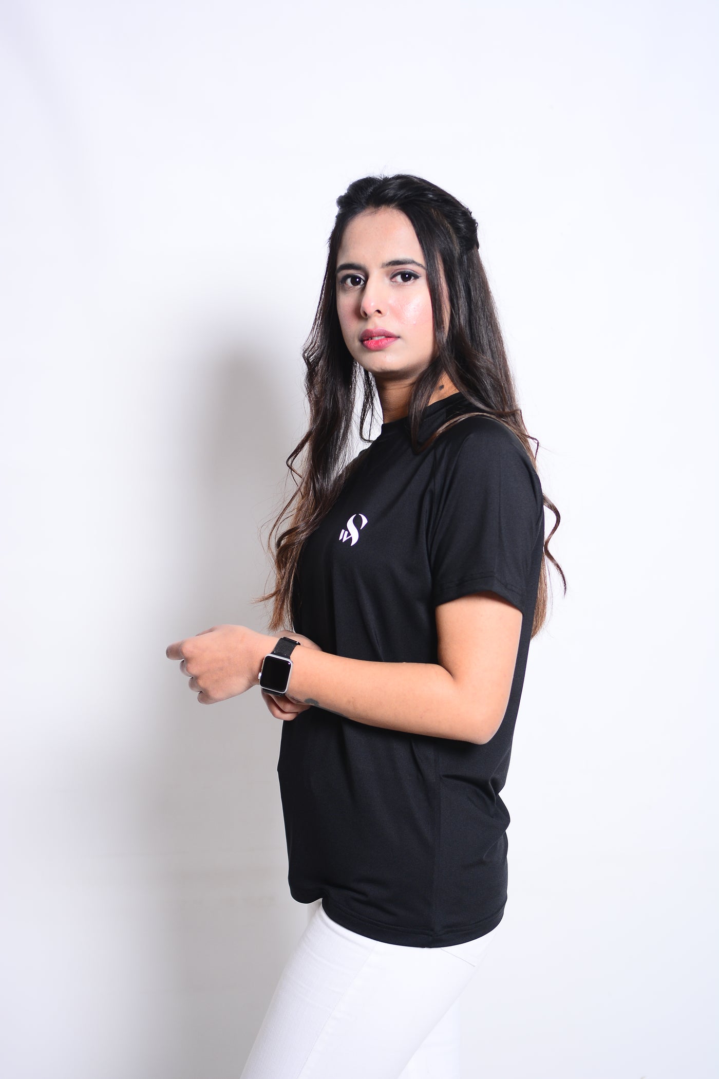 Women’s Stylish Black Raglan Top