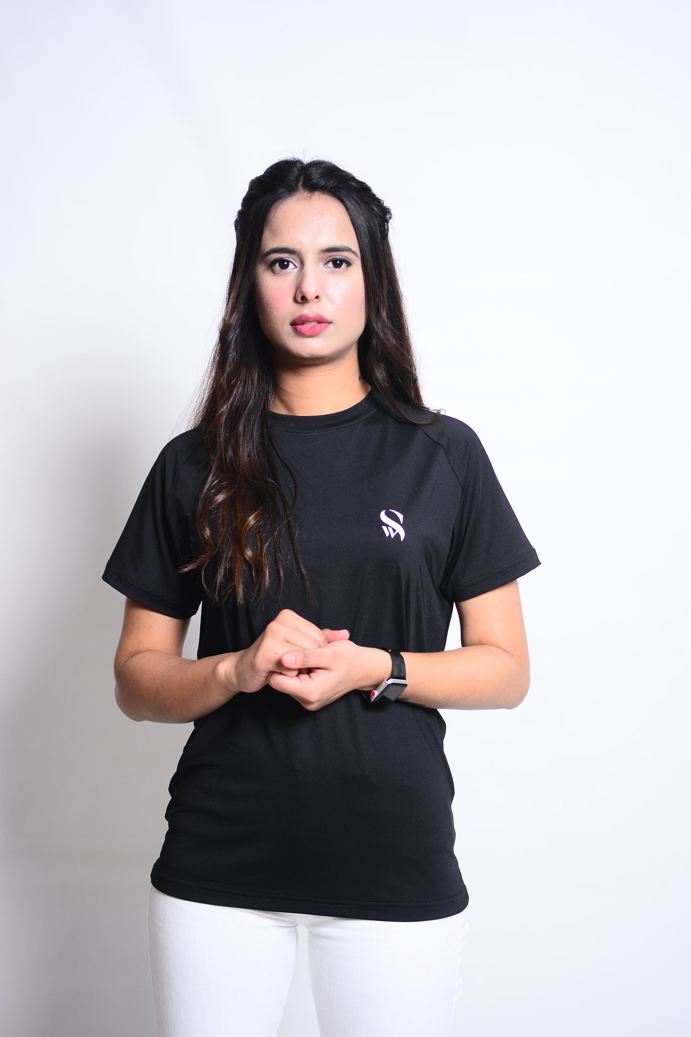 Women’s Stylish Black Raglan Top